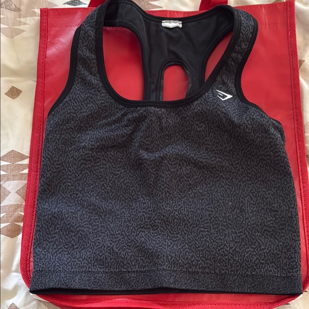 Gymshark Black Racerback Top